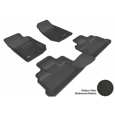 3D Maxpider JEEP WRANGLER UNLIMITED 2007-2013 KAGU BLACK R1 R2 Floor Mat L1JP00301509